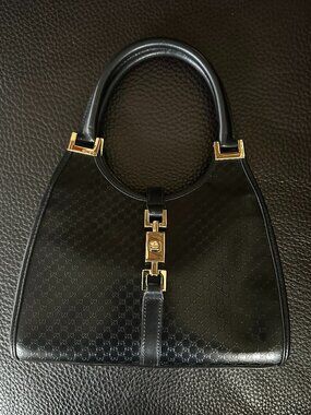 Gucci Piston Lock Jackie Guccissima Leather Shoulder Bag